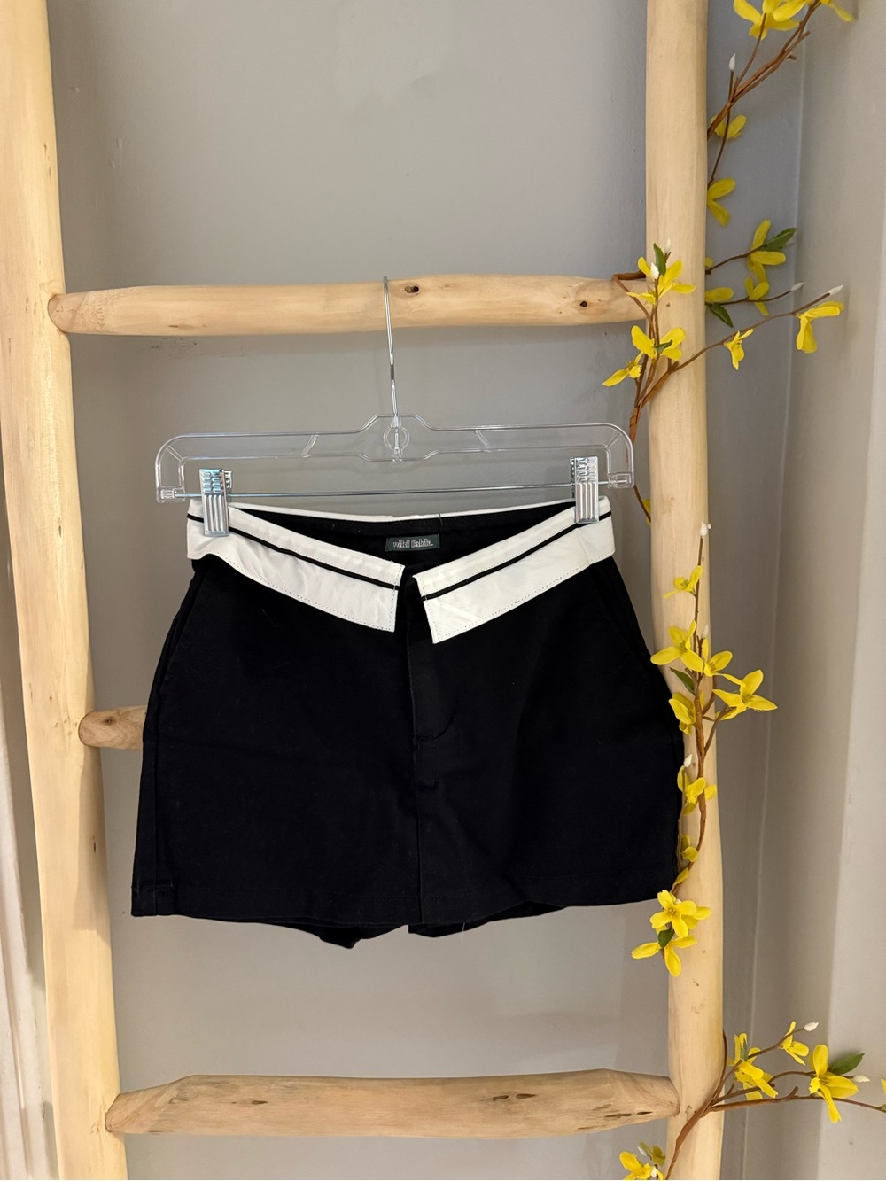 Wild Fable Black Skort with White Trim